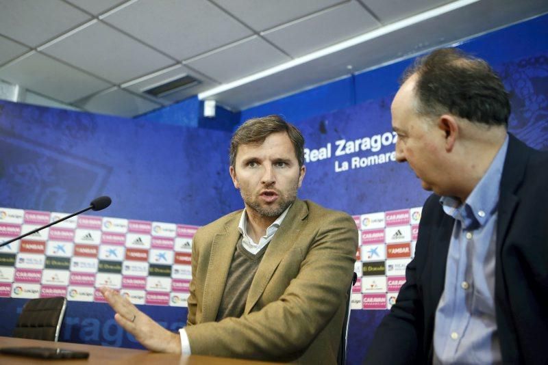 Presentación del nuevo técnico del Real Zaragoza, Víctor Fernández