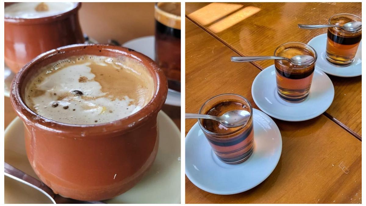 Les Cholines (izqda.) y el Bar Avenida del Mar preparan diferentes versiones igual de exquisitas del tradicional carajillo creamet de Castellón.