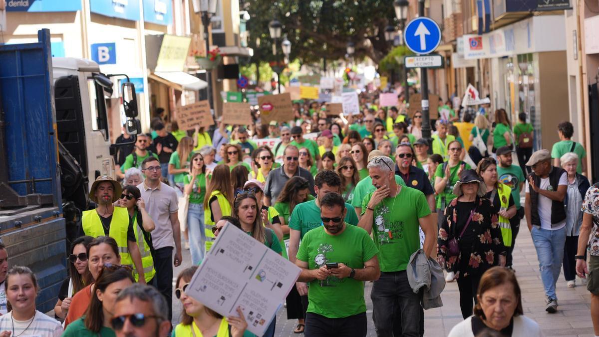 Video: Los profesores de Castellón vuelven a la calle