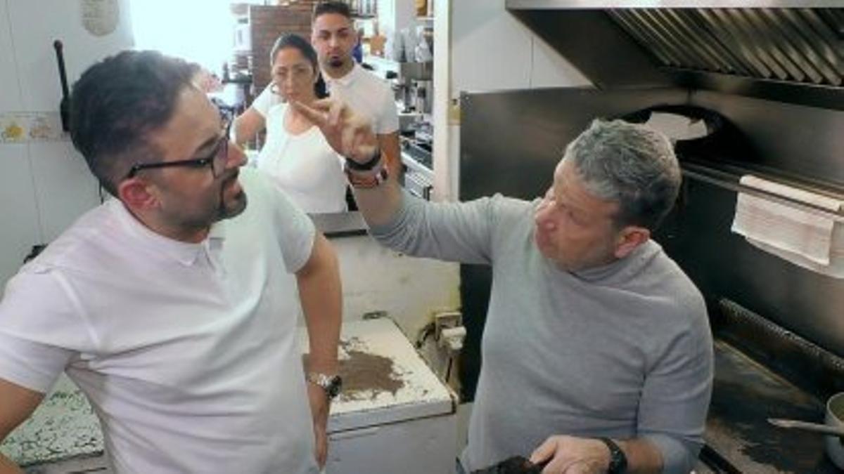 Alberto Chicote en el restaurante Il Fogon della Toscana.