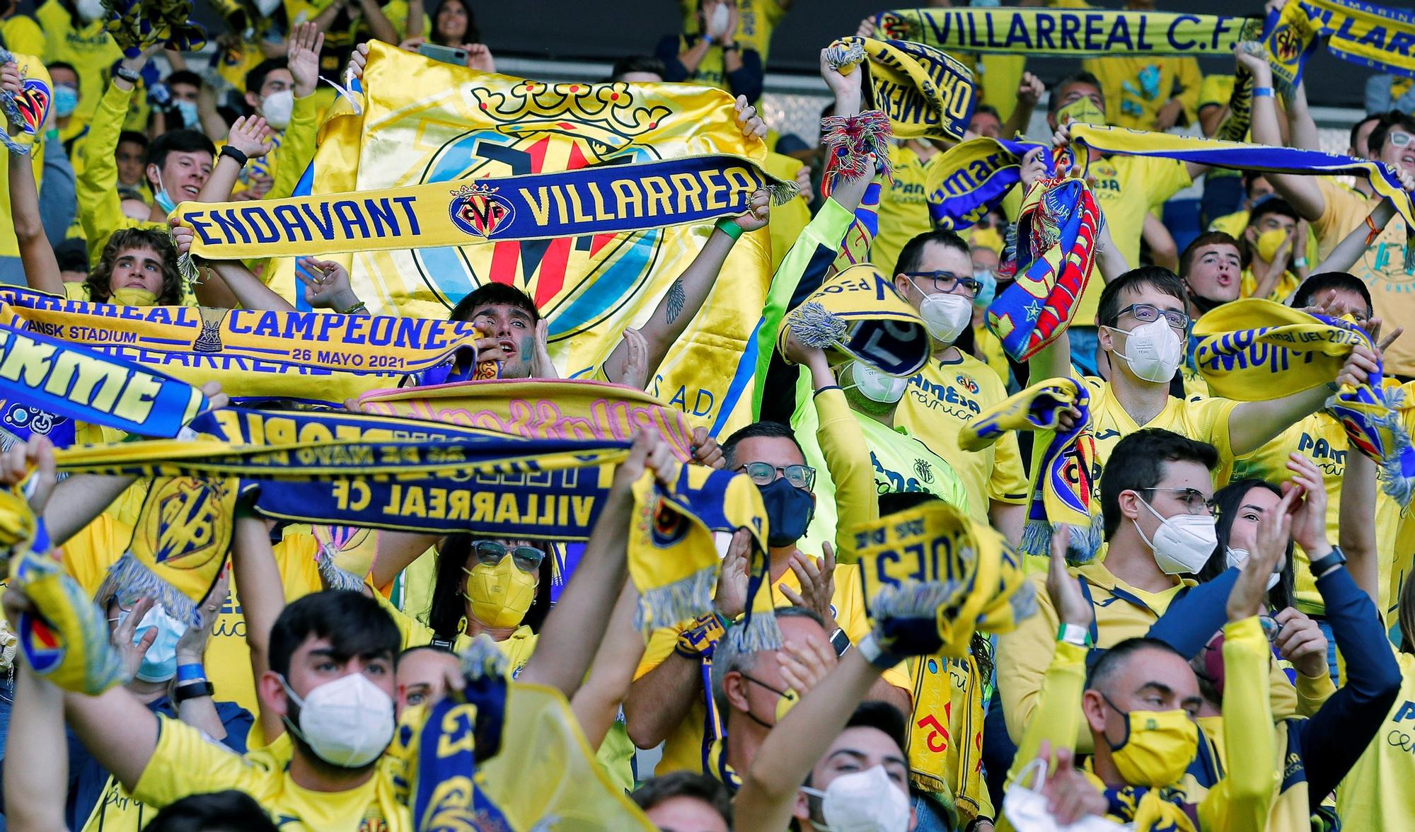 Así vivió la afición del Villarreal la Supercopa en el campo