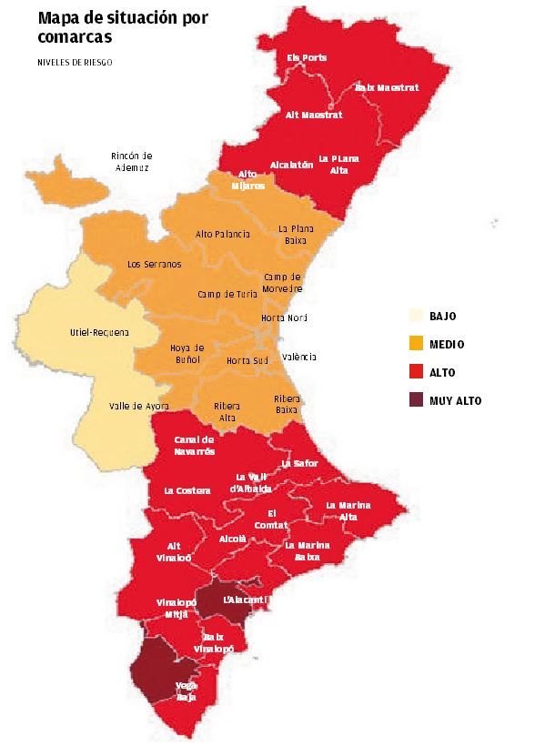 Mapa incidencia covid