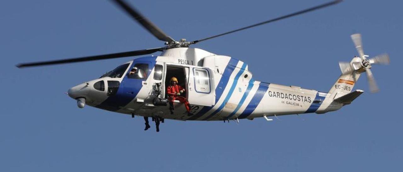 El helicóptero Pesca 1 que tuvo el incidente en julio de 2019.