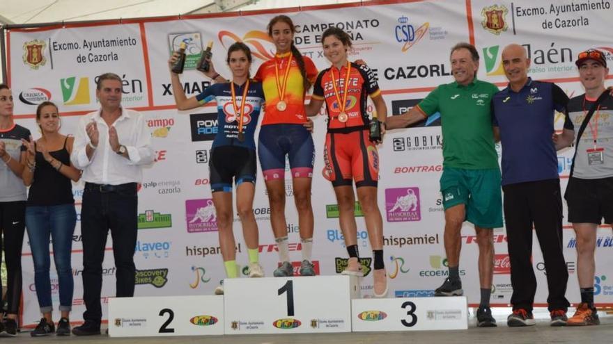 Sandra Alonso, en lo más alto del podio como campeona de España