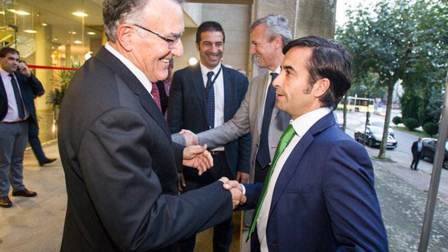 García junto a su predecesor, Rey Varela // ÓSCAR CORRAL