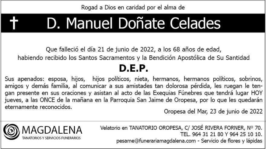 D. Manuel Doñate Celades