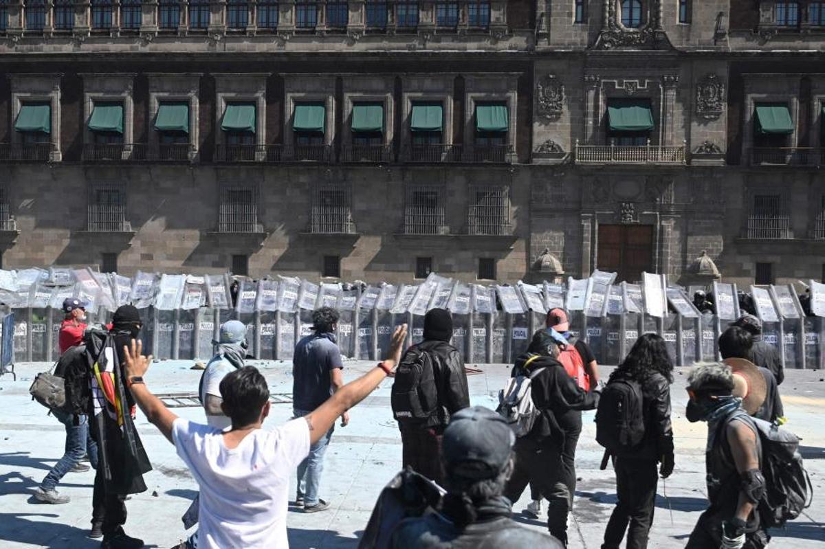 Incidentes en la marcha de la ‘Generación Z’ contra la corrupción en México