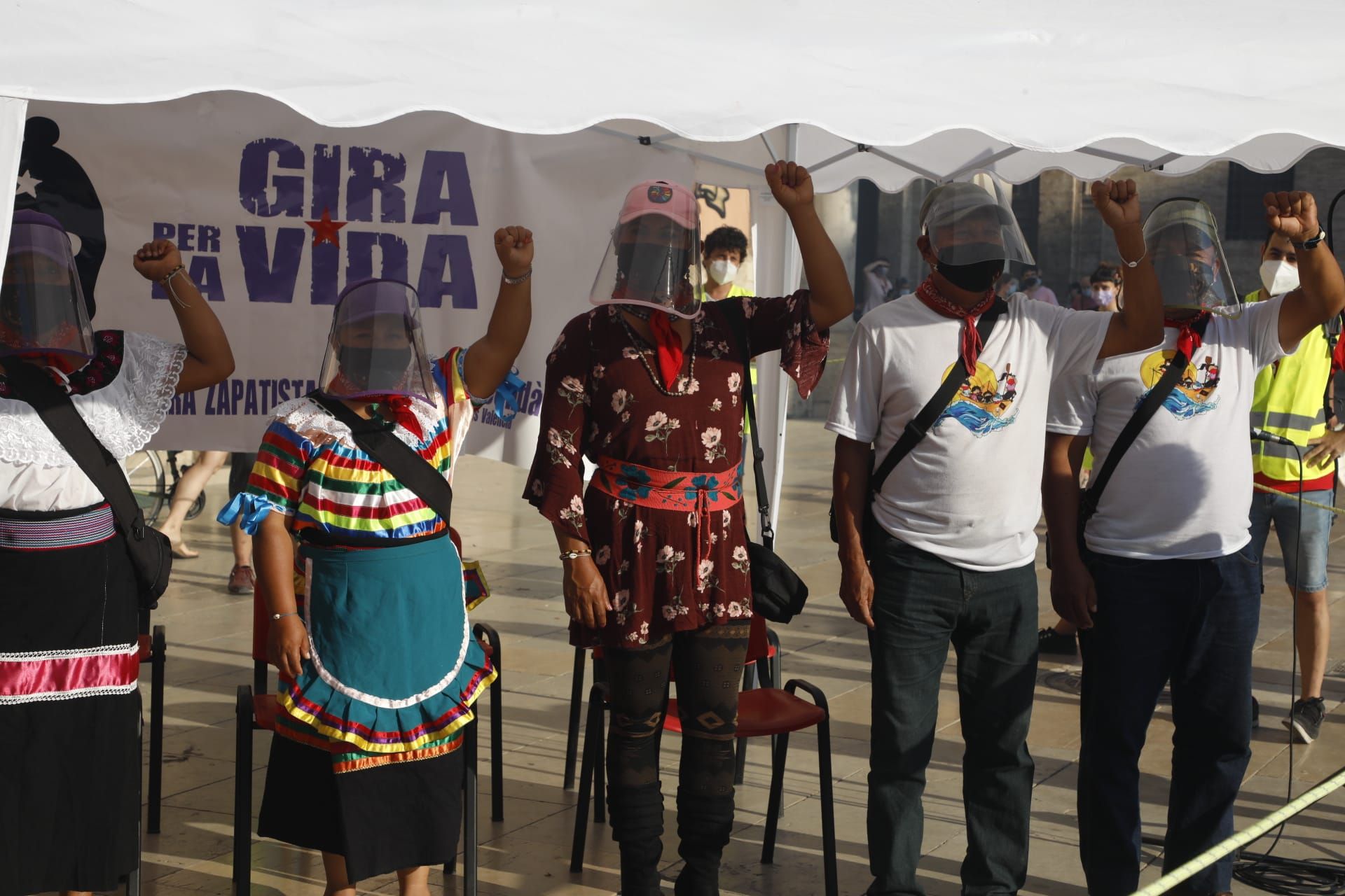 Un grupo de zapatistas mexicanos llega a València para vertebrar luchas compartidas