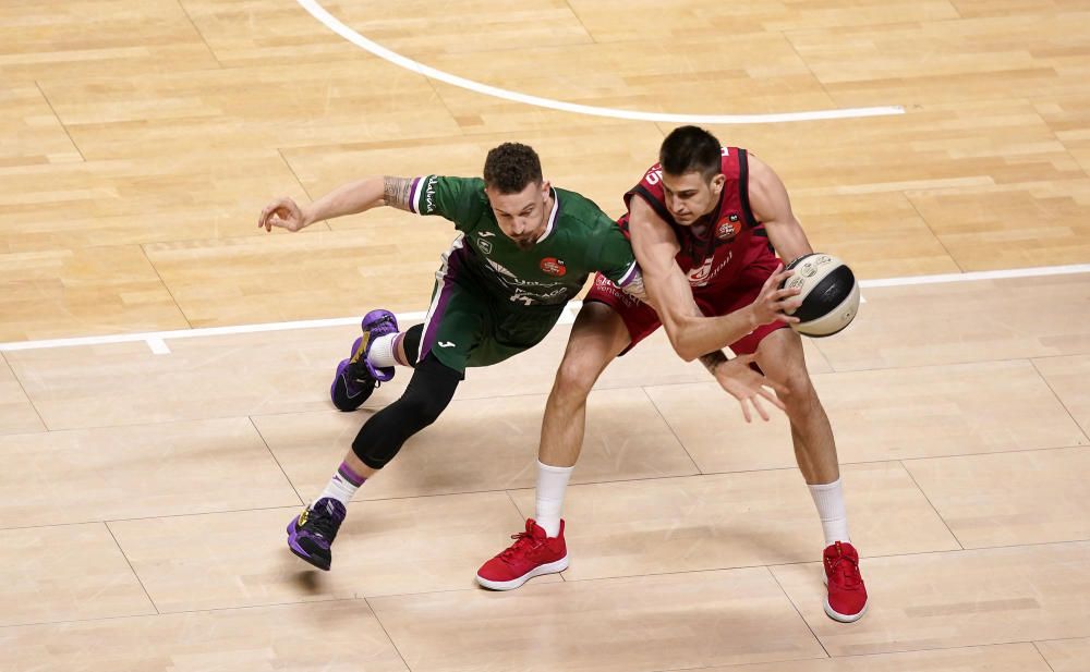 Victoria del Unicaja ante el Zaragoza en la Copa del Rey 2020.