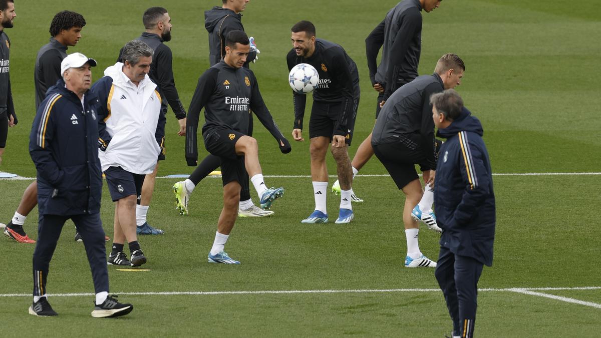 Así fue el último entrenamiento del Real Madrid antes del partido ante el Braga