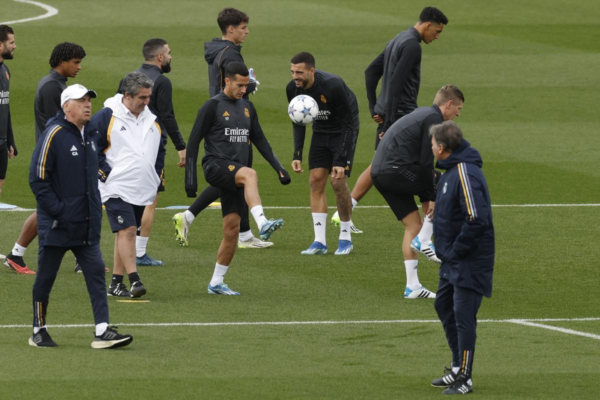 Así fue el último entrenamiento del Real Madrid antes del partido ante el Braga