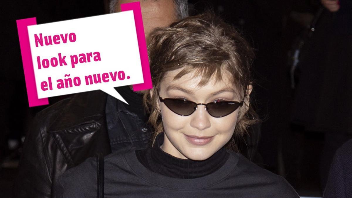 Gigi Hadid con el pelo corto