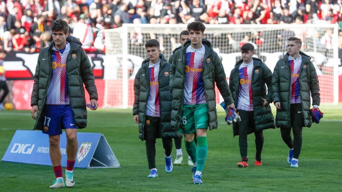 Sergi Roberto, novedad en el entrenamiento del Barça tras el empate en Vallecas