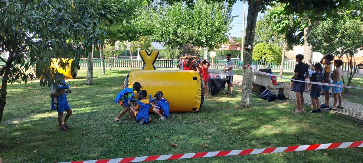Actividades infantiles en las fiestas de Arcos de la Polvorosa.