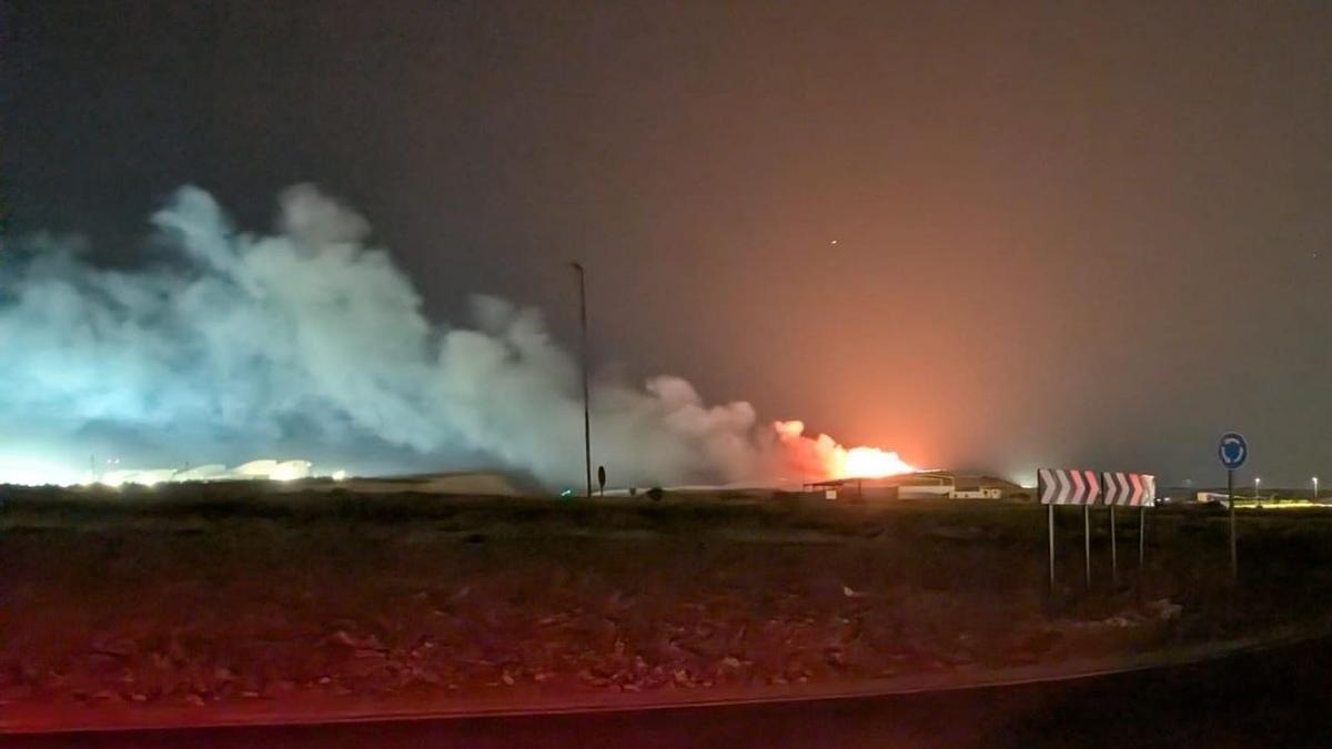 Incendio en el CTRUZ esta madrugada.