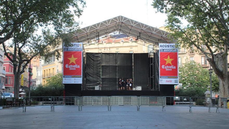 L&#039;escenari principal de la Rambla ja és a punt.