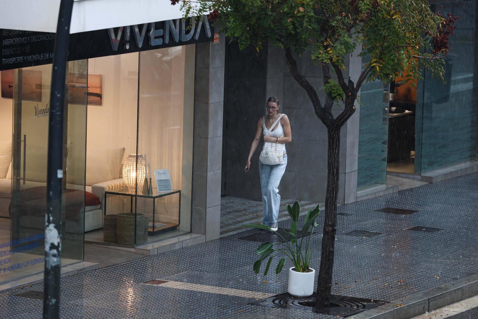 Todas las imágenes de la lluvia en Ibiza