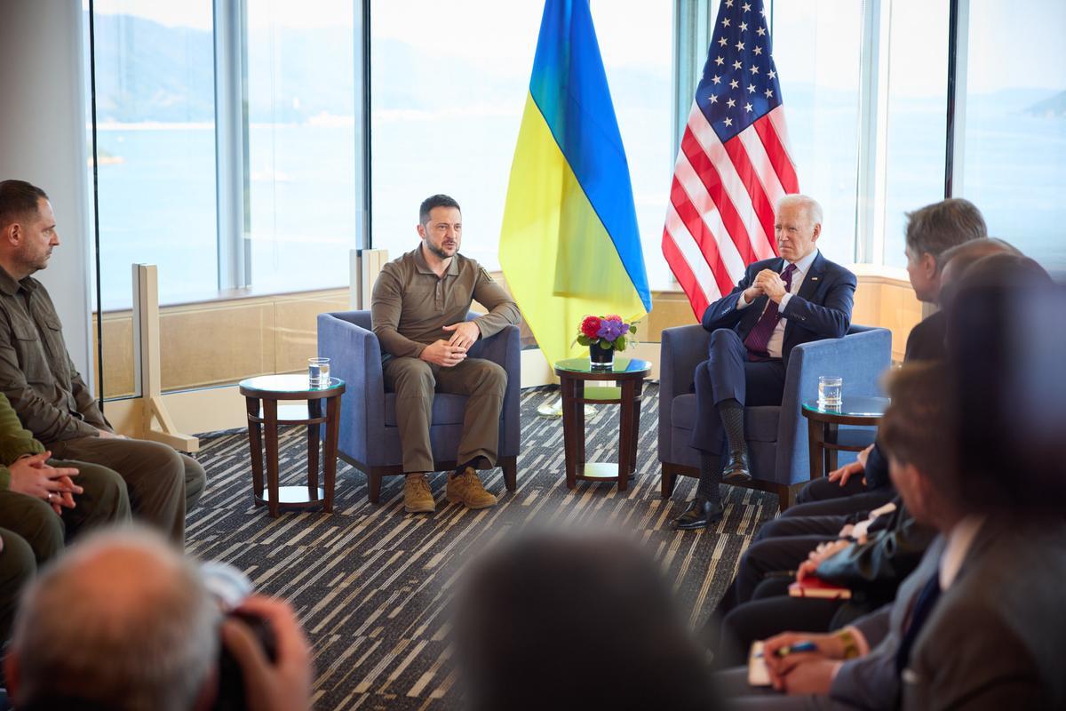 Zelenskiy en  la cumbre de líderes del Grupo de los Siete (G-7) en Hiroshima