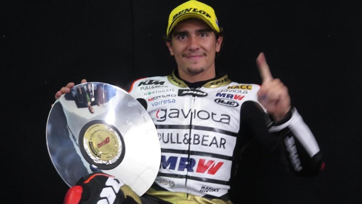 Albert Arenas tras ganar, en el 2018, el Gran Premio de Australia.