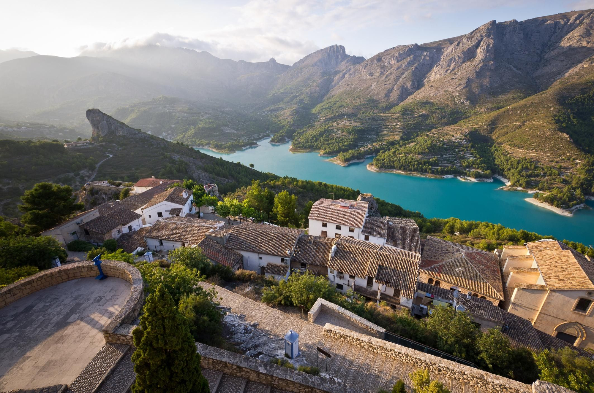 Vista panorámica de Guadalest.
