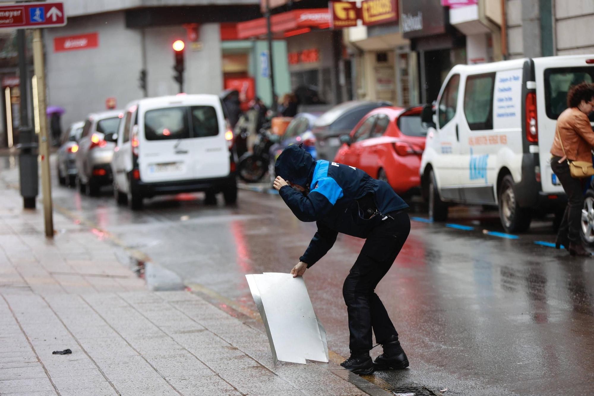 EN IMÁGENES: Los efectos del temporal en la comarca de Avilés