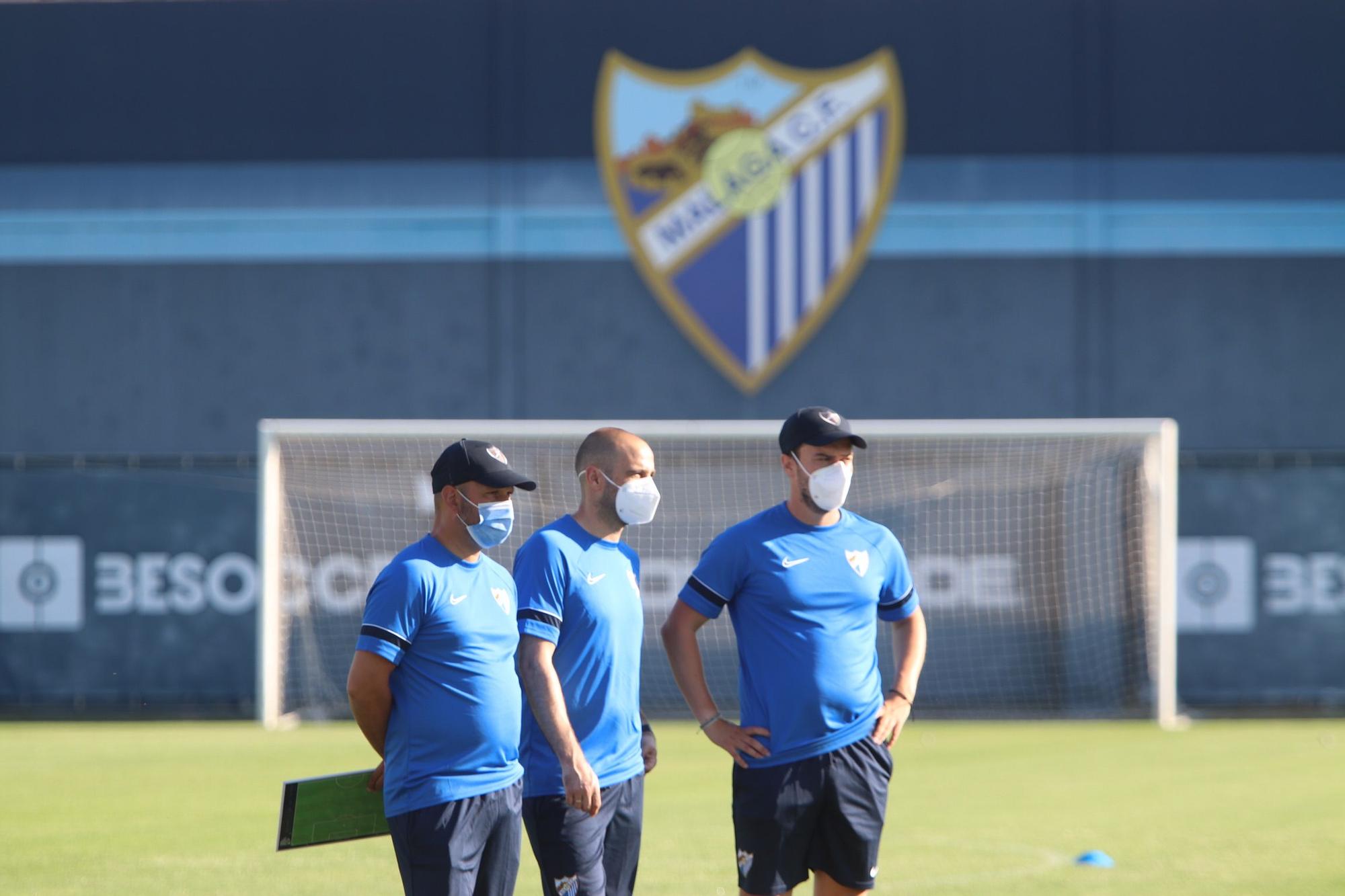 Primer entrenamiento del Málaga CF