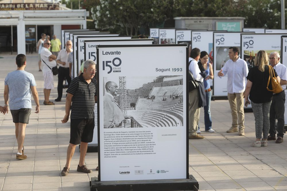 La exposición fotográfica de Camp de Morvedre, por el 150 aniversario de Levante-EMV, se traslada de Sagunt al Port de Sagunt.