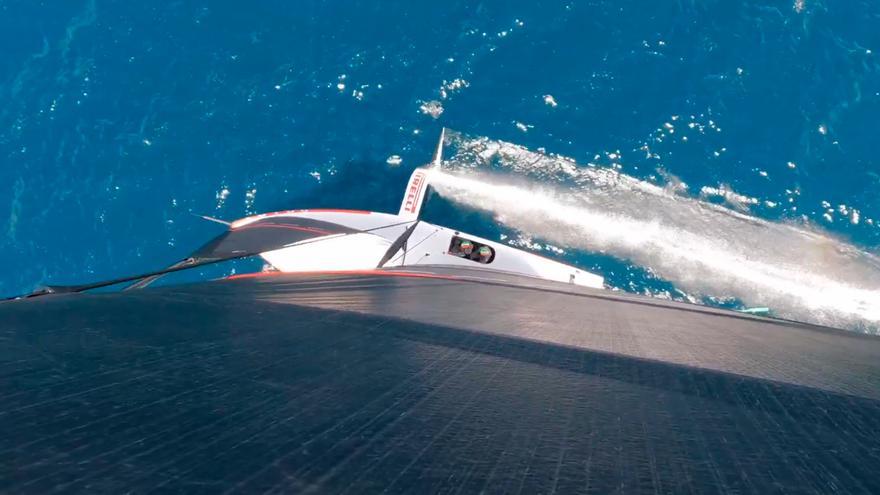 Así se ve el aérea del Luna Rossa Prada Pirelli One Design AC40