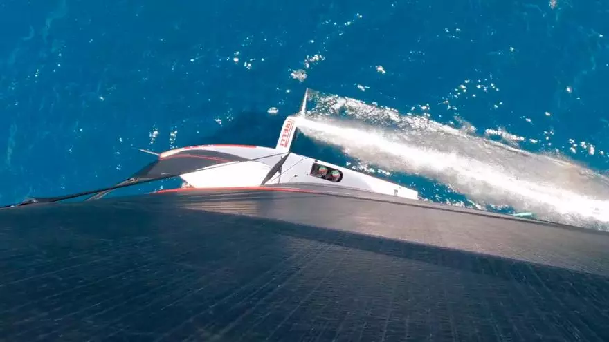 Así se ve el aérea del Luna Rossa Prada Pirelli One Design AC40