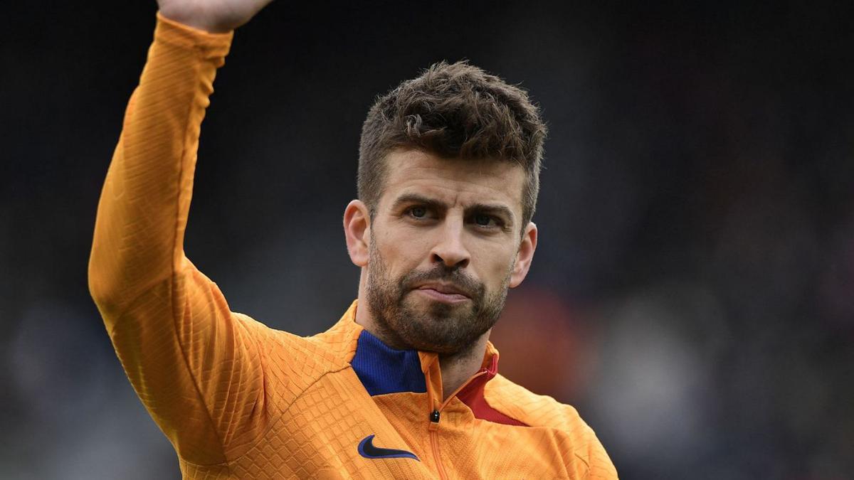 El futbolista del FC
 Barcelona Gerard 
Piqué durante un 
partido este año. | // PABLO MORANO