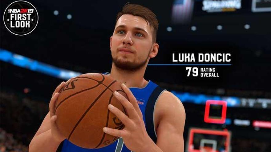 Luka Doncic en el &#039;NBA 2K19&#039;.