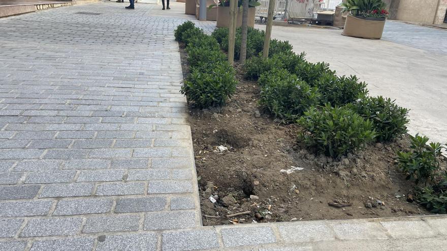 La plaza Salamero de Zaragoza: tres años en obras y adiós plantas