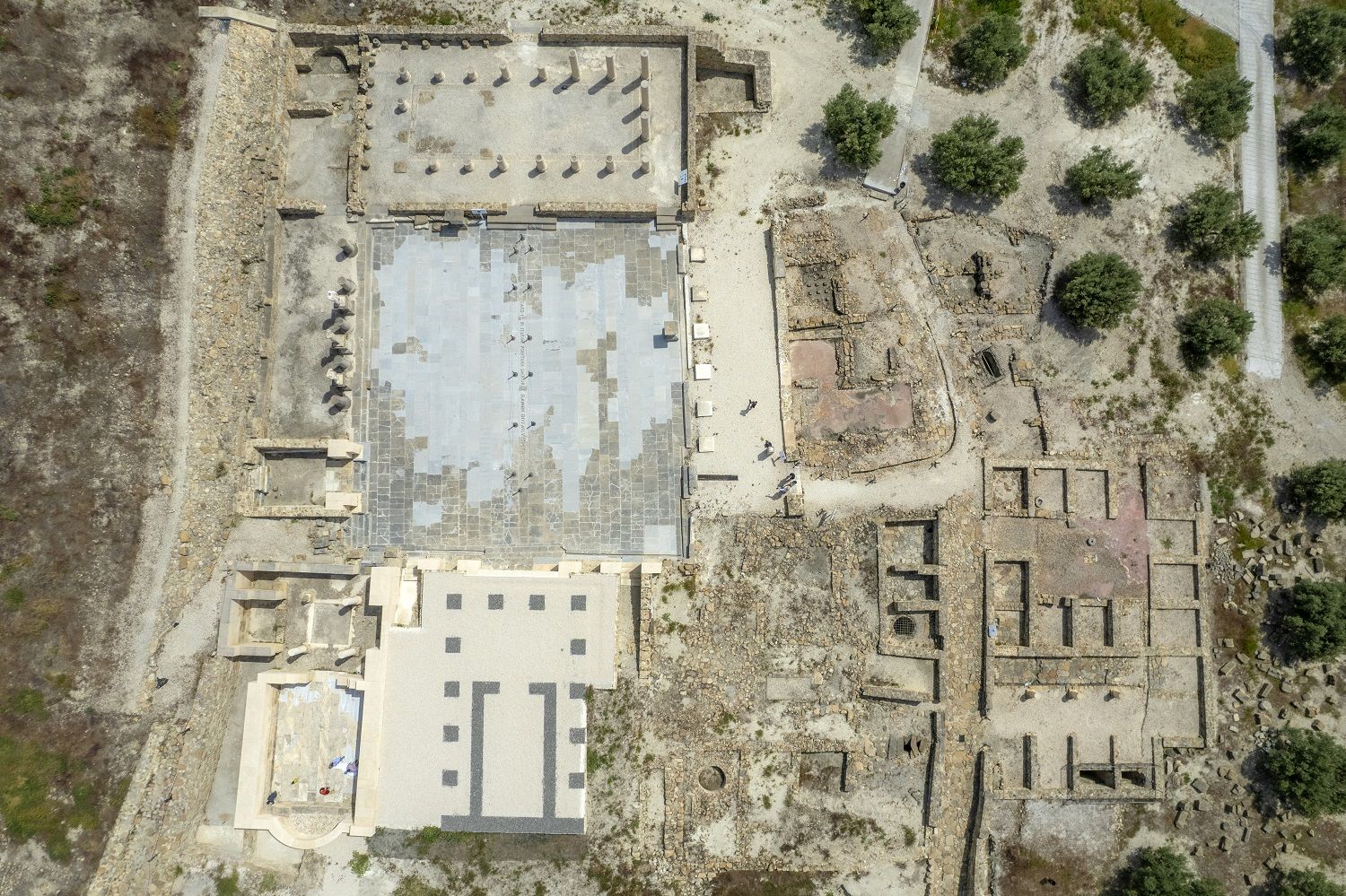 Vista de dron del yacimiento de Torreparedones.