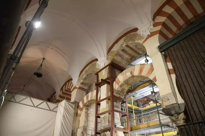 Así avanza la recuperación de la zona más dañada de la Mezquita-Catedral de Córdoba