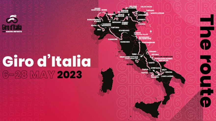 Recorrido oficial del Giro de Italia 2023