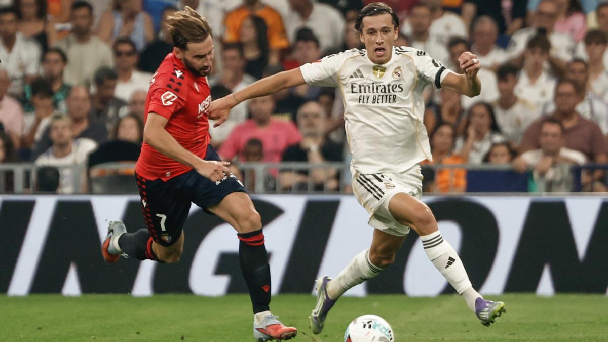 Moncayola, ante el Real Madrid