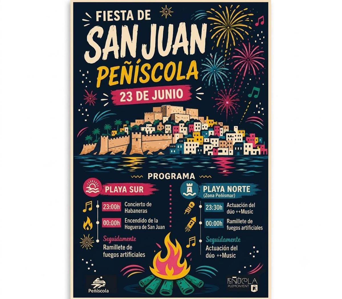 Imagen de la Nit de Sant Joan en Peñíscola.