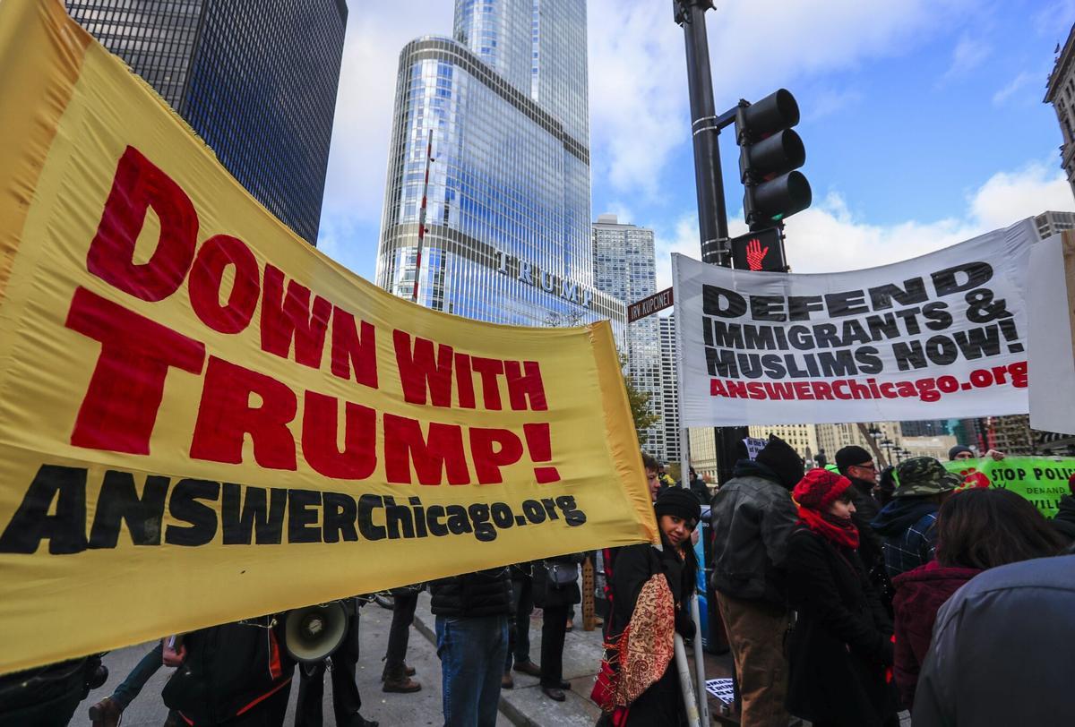 Protestas en Chicago por el despliegue de la Guardia Nacional para reprimir las manifestaciones contra la represión migratoria de Donald Trump