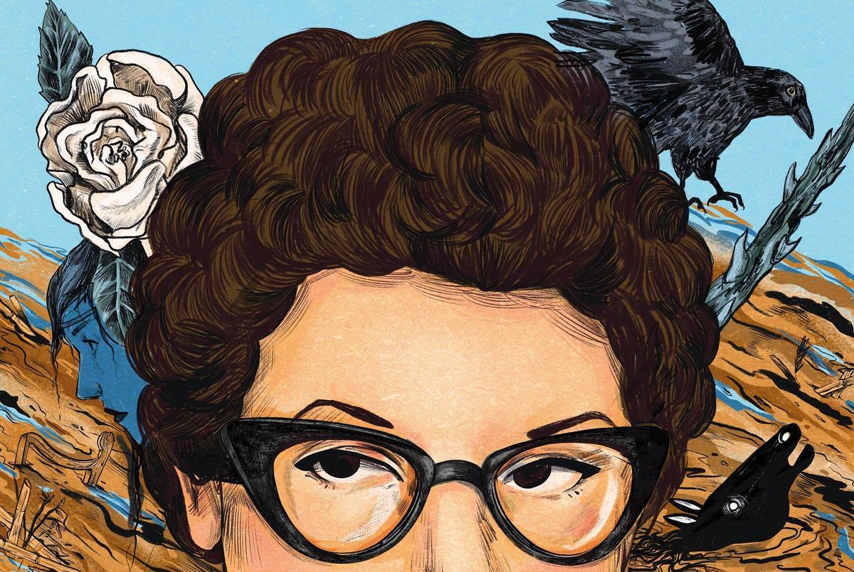 Portada d'Helga Embak del llibre de Maria Beneyto 'Una dona forta'.