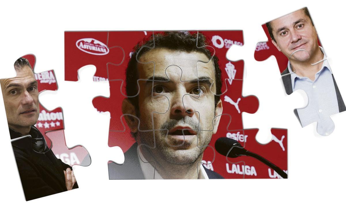 Por la izquierda, Gustavo Alonso, José Riestra y Jorge Guerrero.