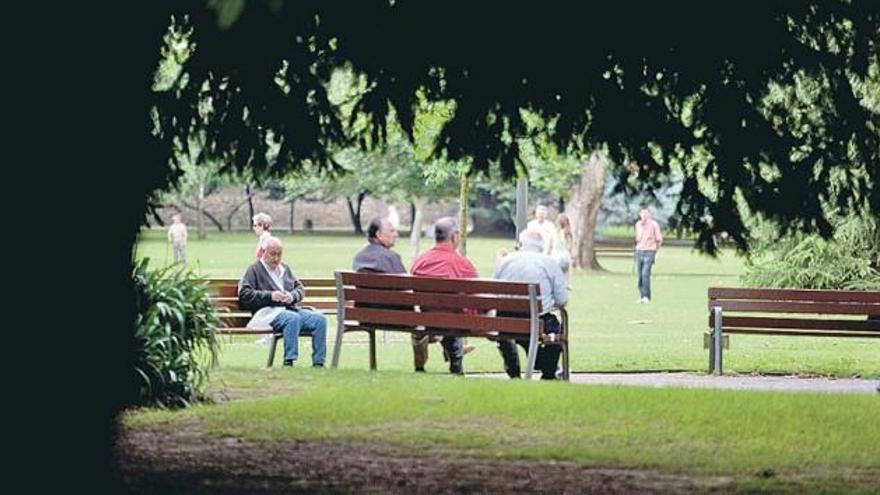 Un detalle del parque de Ferrera, el «pulmón» de Avilés. / ricardo solís