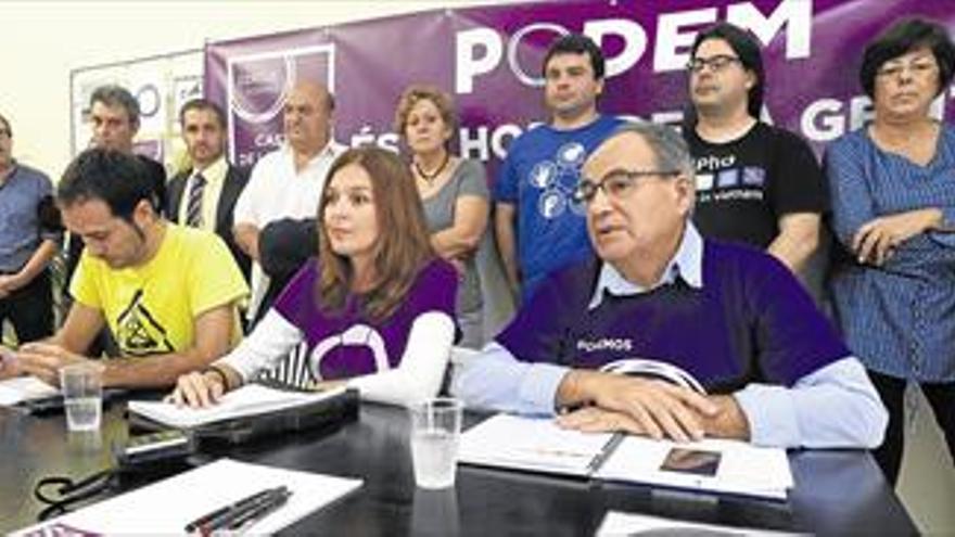 Podemos irá a las municipales en Castellón y presenta lista en enero