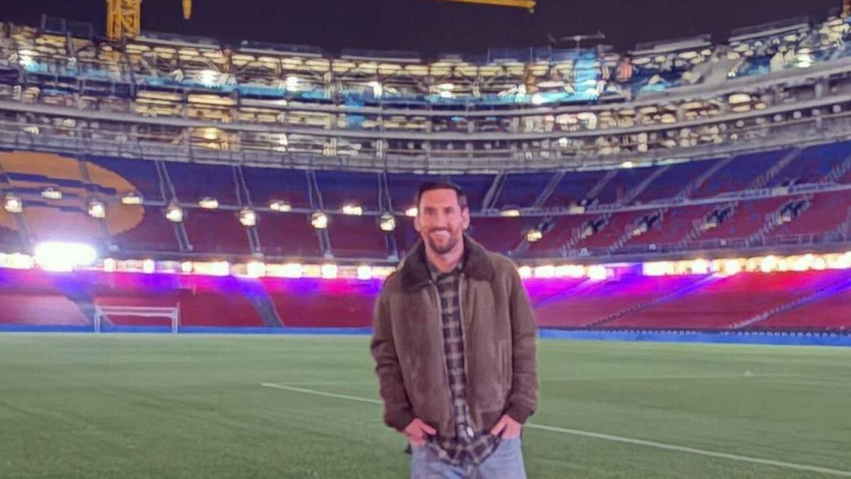 Leo Messi, en el Spotify Camp Nou.