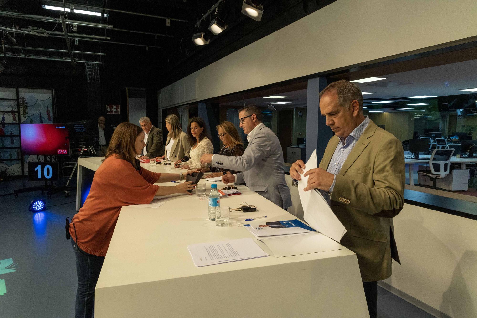 Debate electoral de los candidatos de Sant Joan d´Alacant en INFORMACIÓN