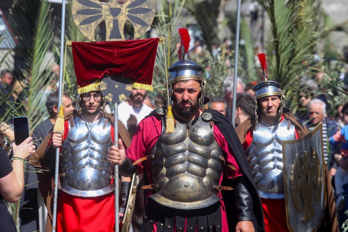Soldados romanos, en Paradela.