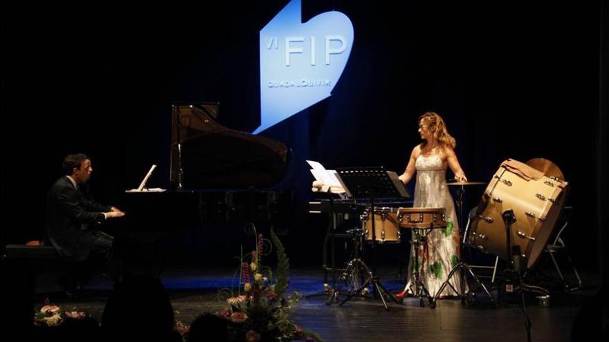 La fusión de piano y percusión ambienta el Festival Guadalquivir