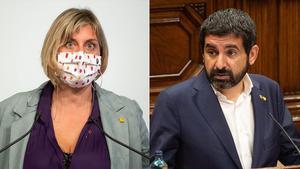 Los ’consellers’ Vergés y El Homrani.