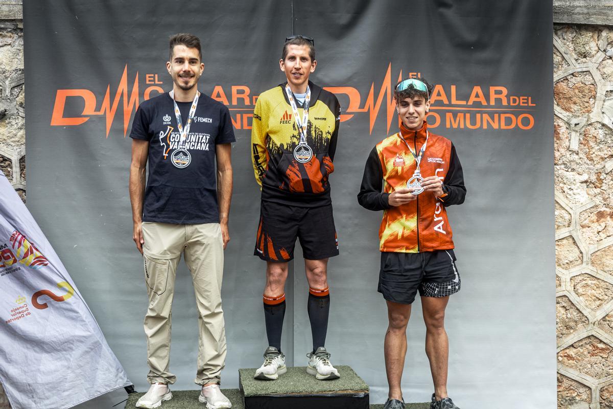 Los tres integrantes del podio masculino.