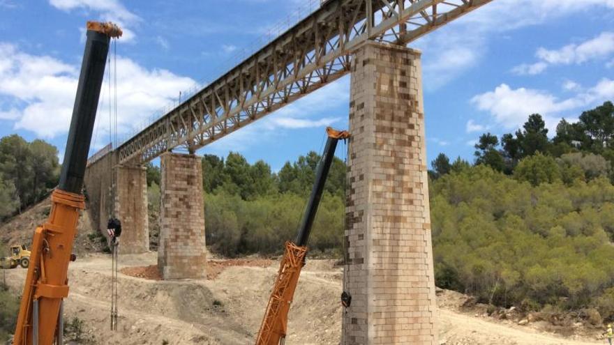 Arranca la restauración del viaducto del Ferrandet