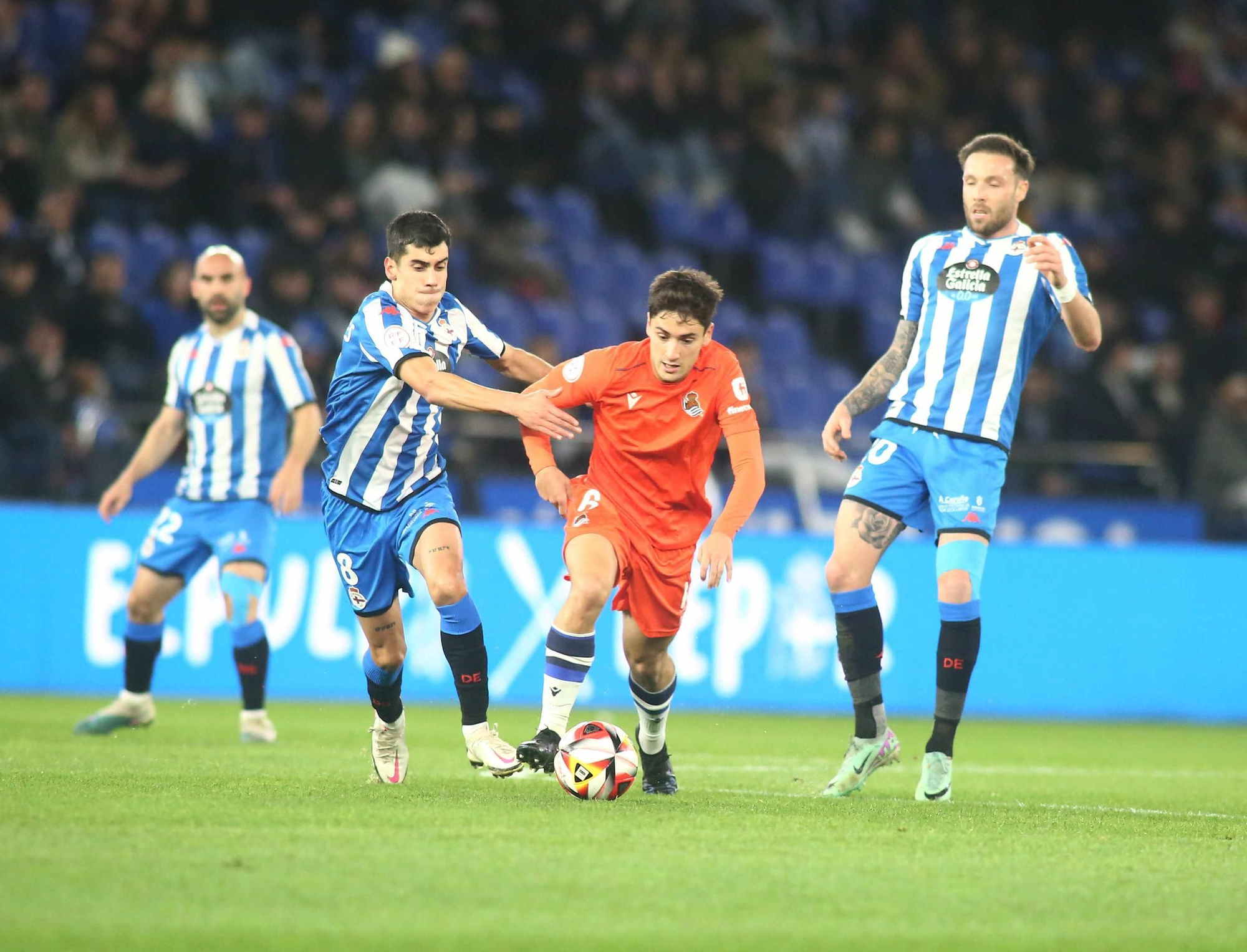 El Dépor gana en Riazor con doblete de Lucas a la Real Sociedad B (2-1)